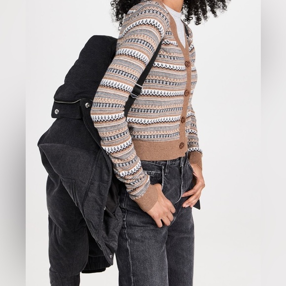 AGOLDE Relaxed 
Nova Denim Puffer In Marbled Blk (washed BIk) Puffer Jacket XS - Picture 5 of 16